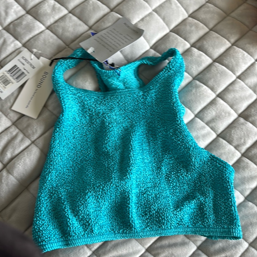 Bound swim suit top